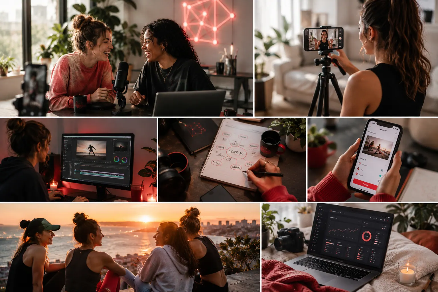 Creator community collage