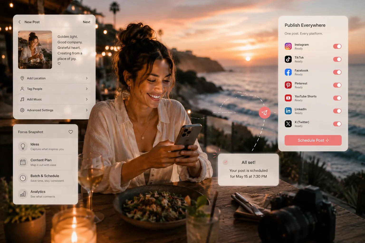 Mobile publish everywhere UI